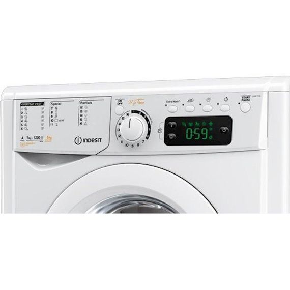 Прально-сушильна машина Indesit EWDE71280WEU, білий (EWDE71280WEU) | Зображення 1