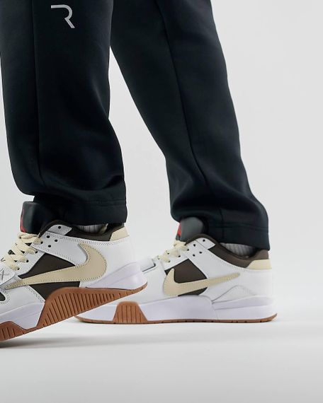 Кроссовки  Air Jordan x Travis Scott “Cut The Check” White Brown Gum , Вьетнам A1396 44 28 | Зображення 3