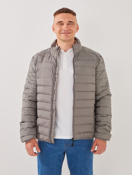 Куртка однотонна чоловіча GENUA G01210-0007 XL Світло-сірий shop (2000999396151)