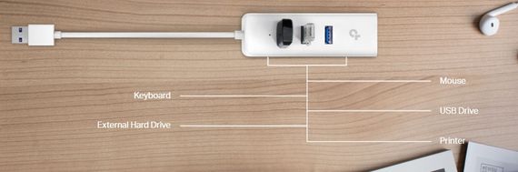 Сетевая карта TP-Link UE330 USB to Ethernet (UE330) (UE330) | Зображення 3