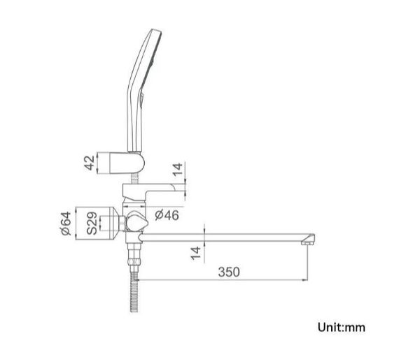 Змішувач для ванни Gappo G2203-6 | Зображення 5