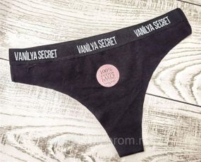 Жіночі чорні стрінги Vanilya Secret , жіночі стрінги Ваніла Сикрет, стрінги жіночі чорні універсальні