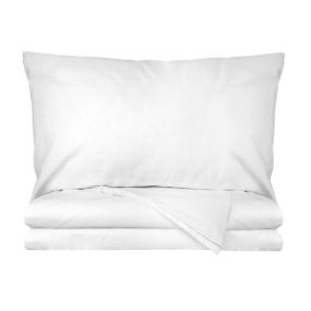 Комплект постільної білизни Emily Нotel бязь Полуторний 145х210 см білий (93839129)