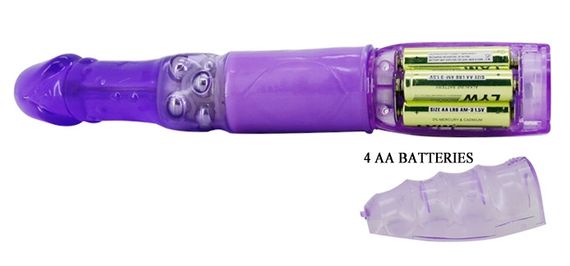 Вібратор із стимулятором клітора та функцією ротації BAILE - TRAVEL PARTNER Purple, BW-020236R Sex Aura | Зображення 8