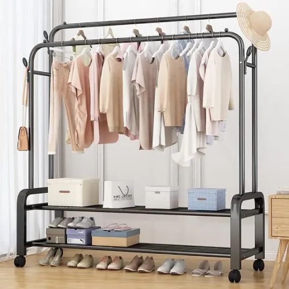 Стійка-вішалка для одягу та взуття подвійна Multipurpose Hanger | Зображення 3