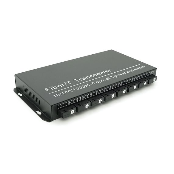 Комутатор UPLINK UFS CK-880IS8F2E Fiber Switch 8Fiber 100Mbps + 2 1000M RJ45 ports, корпус метал, БП в комплекті | Зображення 1