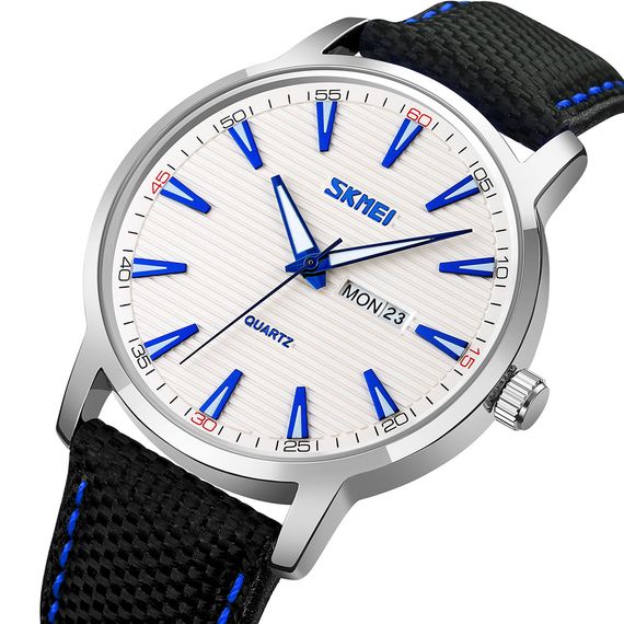 Чоловічий годинник Skmei 9303SIBU Silver-Blue | Зображення 1