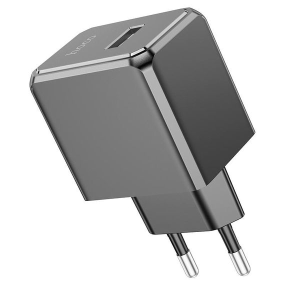 Набір СЗУ HOCO CS11A+ кабель Lighting, 1xUSB, 2.1A, кабель 1м, Black, Blister | Зображення 2