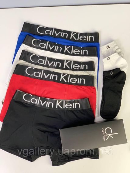 Подарочный набор мужского белья Calvin Klein Steel Black Edition в коробке - цена поштучно  - размер 3XL | Зображення 4
