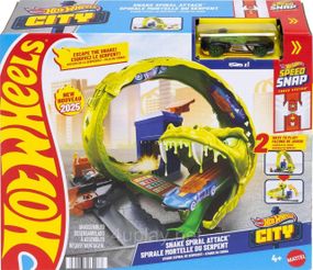 Трек Хот Вилс Сити Опасные существа Спиральная атака Змеи Оригинал Hot Wheels City Snake Spiral Attack