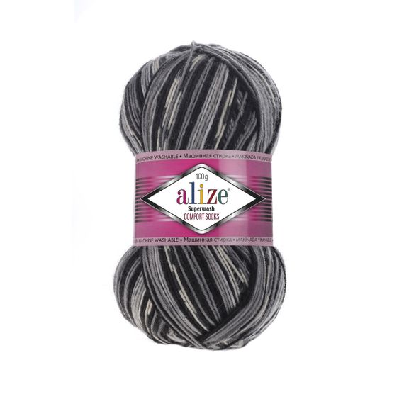 Пряжа Alize SUPERWASH COMFORT 2695 алізе супервош 75% вовна 25% поліамід