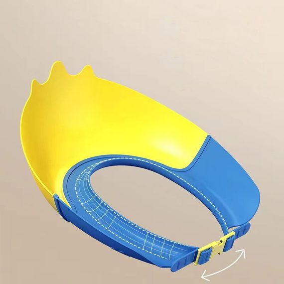 Козырек для мытья головы купания малыша на застежке Крокодил Голубой | Зображення 1