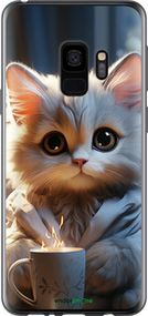 Чохол на Samsung Galaxy S9 Білий кіт "5646t-1355-2448"