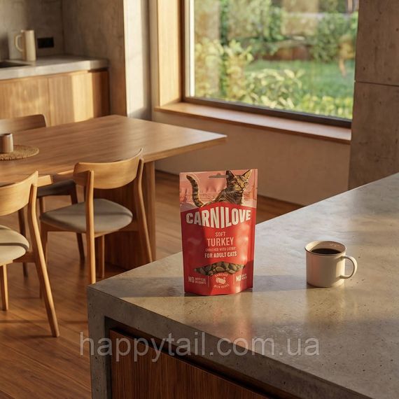 Мягкое лакомство для кошек Carnilove Soft Snack с индейкой и кошачьей мятой — беззерновые снеки 50 г | Зображення 6