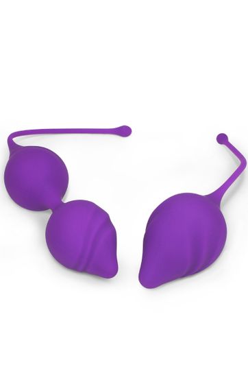 Набор вагинальных шариков Duo Ball цвет фиолетовый sexstyle | Зображення 1