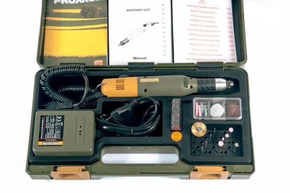 Набір моделіста Proxxon (Micromot 60/E, адаптер, 34 расходника, кейс) | Зображення 3