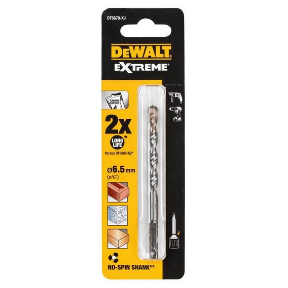 Свердло по бетону, цегли, каменю 6,5мм DeWALT DT6678