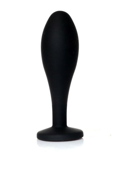 Анальная пробка - Jewellery Silicone Black Plug M Clear sexstyle | Зображення 4