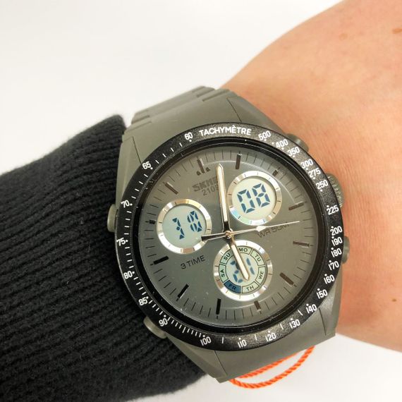 Наручні брендові годинники наручні чоловічі SKMEI 2109GY, Годинники для стильного і сучасного чоловіка DX-41 | Зображення 1