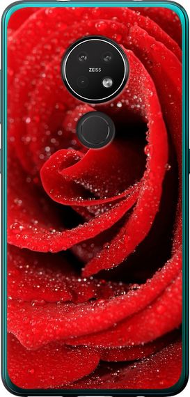 Чехол на Nokia 7.2 Красная роза "529u-1792-17620"
