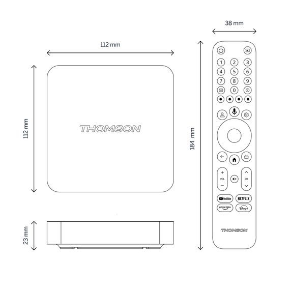 Медіаплеєр THOMSON Streaming Box 240 4K UHD (223489) | Зображення 1