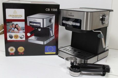 Кавомашина напівавтоматична Crownberg CB 1566 Espresso Coffee Maker 1000 Вт з капучинатором | Зображення 1