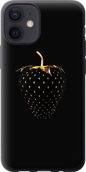 Чехол на iPhone 12 Mini Черная клубника "3585u-2071-17620"