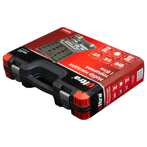 Набір насадок торцевих і біт Ultra 1/4", 1/2" 72 шт CrV Taiwan (6003112) | Зображення 5