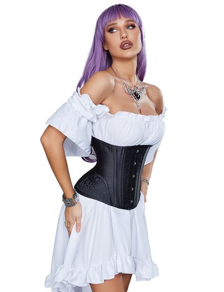 Корсет Star Night Corset з гачками та шнурівкою, чорний, L (без коробки) sexstyle | Зображення 1