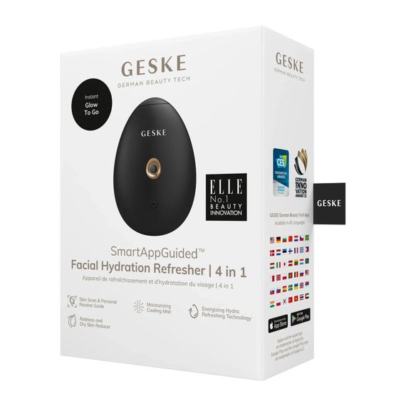 Электронный освежитель для увлажнения лица GESKE Facial Hydration Refresher 4в1 gray, Серый | Зображення 7