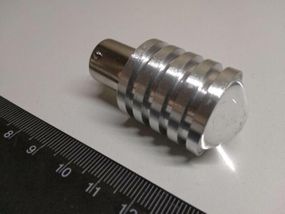 Лампа світлодіод з/ц 12V P21W 1156 LІНЗА 1,5W (сріб. корпус) біла