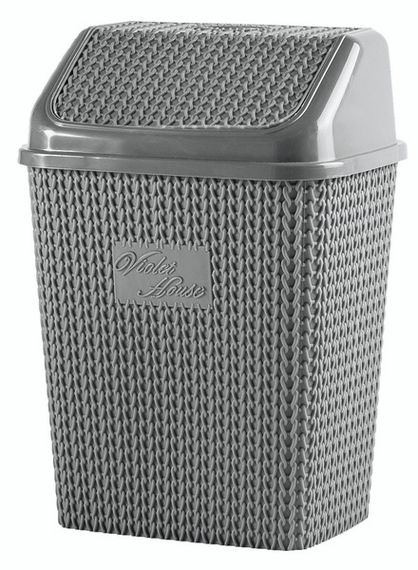 Контейнер для сміття Violet House 0026 Виолетта ANTRASIT 10 л