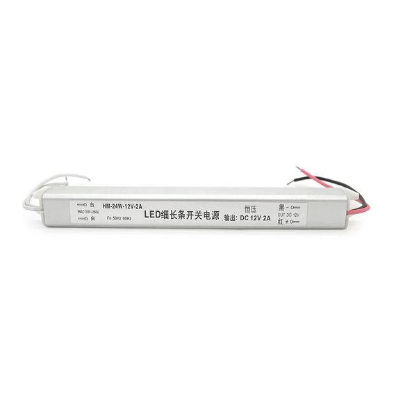 Импульсный блок питания для LED,HM-24W-12V-2А 24Вт 260V IP20 (178x18x18)
