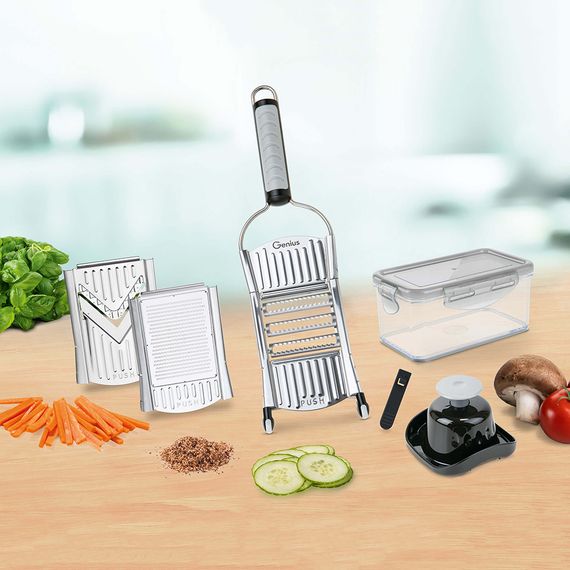 Универсальная овощерезка кухонный рубанок Овощерезка Nicer Dicer SPEED, ручная овощерезка мультислайсер | Зображення 1