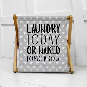 Корзина для хранения Laundry today or naked tomorrow 44х44х39 см (KOR_21S011)