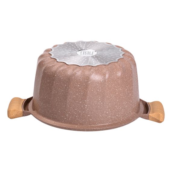 Алюмінієва каструля (8 л), Ø28 см, з кришкою, з антипригарним покриттям MGC HP-4-434CO | Зображення 2