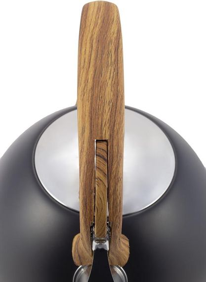 Чайник Kamille Whistling Kettle Black 2.5л з нержавіючої сталі зі свистком (чорний) | Зображення 6