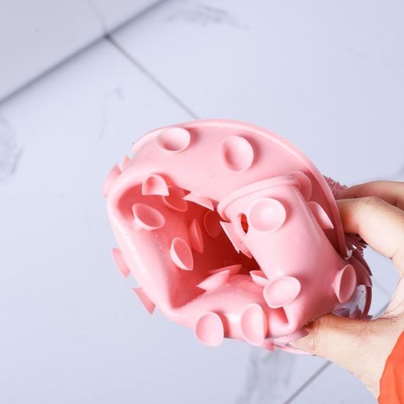 Силіконовий масажний килимок для ванної кімнати, Рожевий / Антиковзний килимок для ніг | Зображення 6