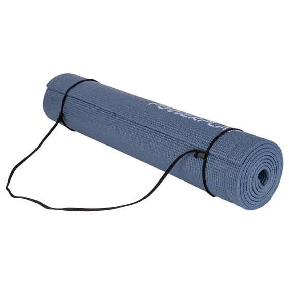 Килимок для йоги та фітнесу PowerPlay 4010 PVC Yoga Mat Темно-синій (173x61x0.6) | Зображення 4