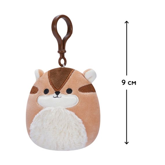 М'яка іграшка на кліпсі Бурундук Мельзі SQUISHMALLOWS SQCP00148, 9 см | Зображення 1