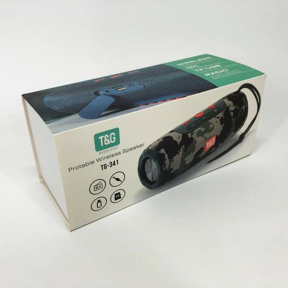 Колонка-динамик bluetooth TG341, Bluetooth колонка с функцией радио, Мощная колонка блютуз JF-43 | Зображення 9