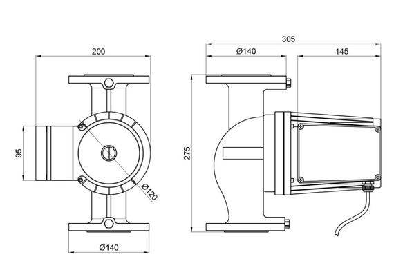 Циркуляційний насос Thermo Alliance LPA50-14-1000 фланцевий LPA50141000 | Зображення 1