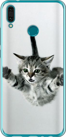 Чехол на Huawei Y9 2019 Летящий котёнок "2322u-1602-17620"