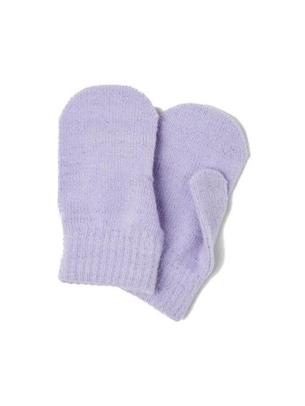 Дитячі демісезонні в'язані рукавиці для дівчаток Name It One size 2-6р Лавандові (25091740) | Зображення 1