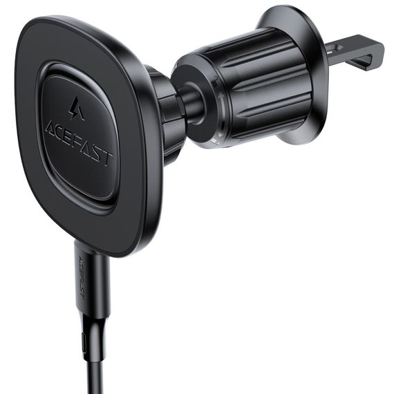 Автодержатель с БЗУ Acefast D46 QI2 Magnetic Charging 15W (air outlet) Black