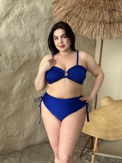 Роздільний синій купальник PLUS SIZE | Зображення 3