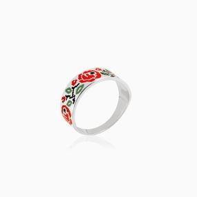 Серебряное кольцо с эмалью Artsriblo артА56к 18.0
