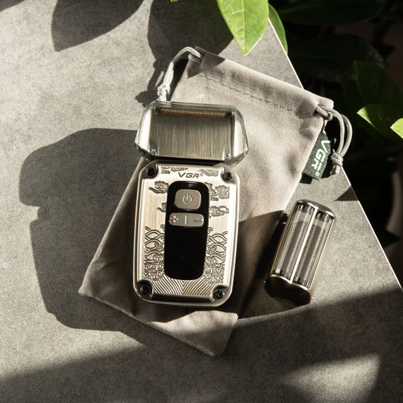 Електробритва-шейвер VGR V-337 акумуляторна з двома бритвеними головками | Зображення 8