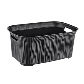 Кошик для білизни 26л чорний Wavy ELIF