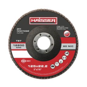 Круг пелюстковий плоский 125х22,2 мм, P36, Т27 Haisser